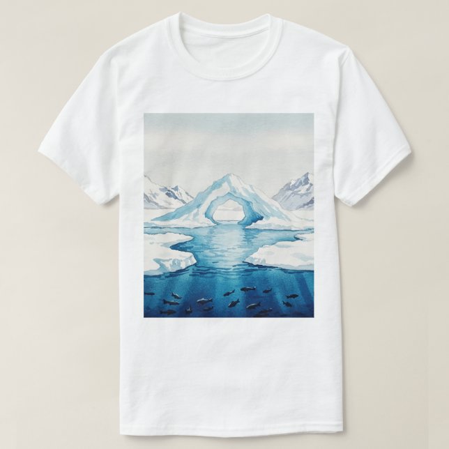 View of icebergs T-Shirt (Design vorne)
