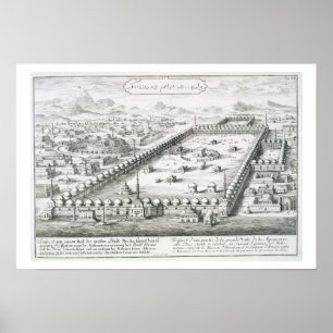 View of Mecca, from 'Entwurf einer historischen Ar Poster