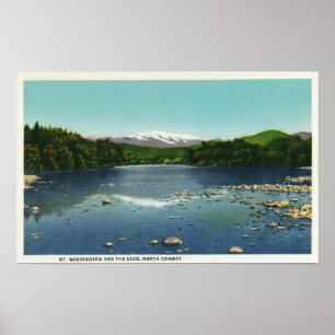 View of Mount Washington and the Saco Poster