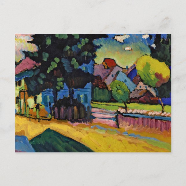 View of Murnau, 1903 by Wassily Kandinsky Postkarte (Vorderseite)