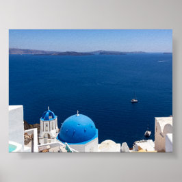 View of Oia Santorini Poster