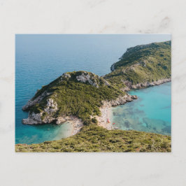 View of Porto Timoni beach, Corfu island Postkarte