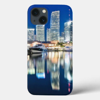 View of skyline with reflection in water, Miami Case-Mate iPhone Hülle