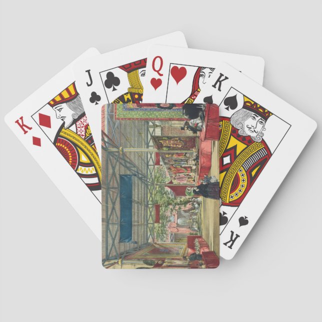 View of the India sektion of the Great Exhibition Spielkarten (Rückseite)