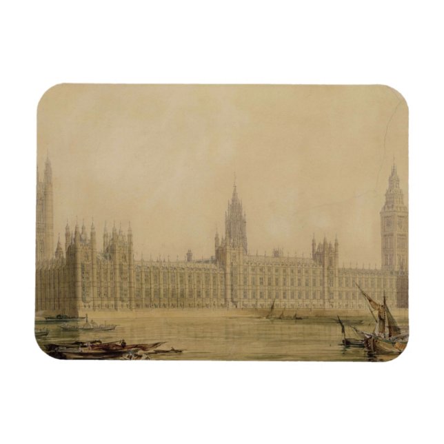 View of the new Houses of Parliament, Magnet (Horizontal)