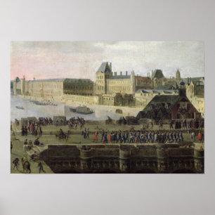 View of the Pont-Neuf and the River Seine Poster