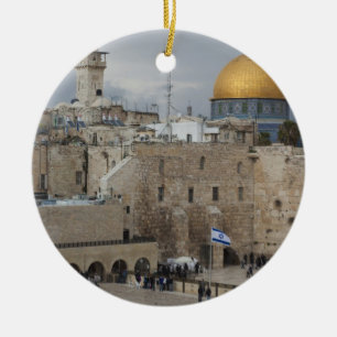 View of Western Wall Plaza, late afternoon Keramik Ornament