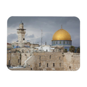 View of Western Wall Plaza, late afternoon Magnet