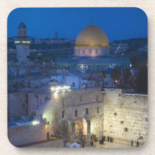 View of Western Wall Plaza, late evening Untersetzer