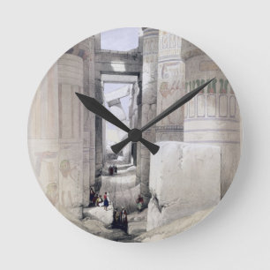 View through the Hall of Columns, Karnak, from "Eg Runde Wanduhr