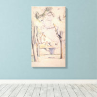 View Thru the Trees von Paul Cezanne, Vintage Kuns