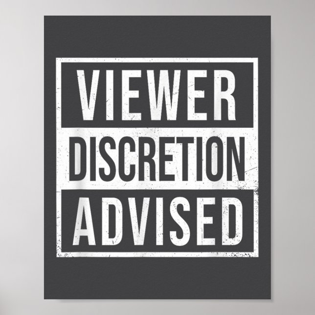 Viewer Discretion Advised  Poster (Vorne)