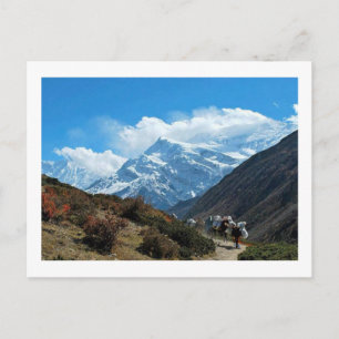 Views from Nepal on to MOUNT EVEREST Postkarte