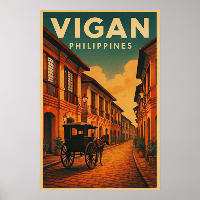 Vigan, Philippinen Reise  Poster (Vorne)