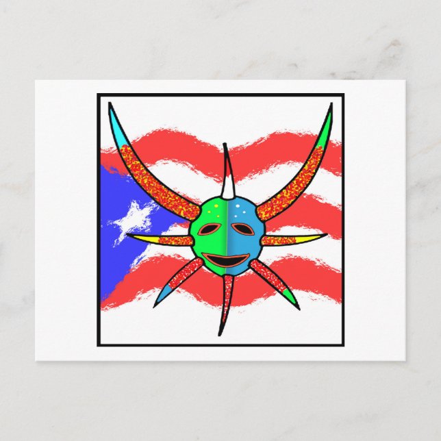 Vigante-Maske Postkarte (Vorderseite)