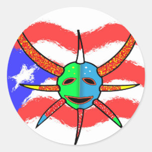 Vigante-Maskenaufkleber Runder Aufkleber