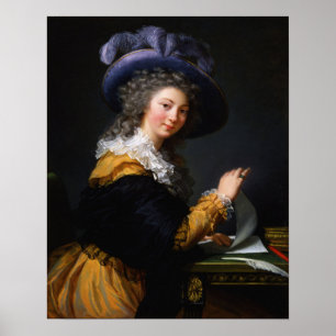 Vigée Le Brun - Dame beim Falten eines Briefes Poster