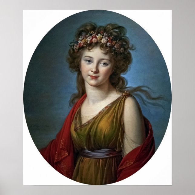 Vigée Le Brun - Grafschaft Kagenek in Flora Poster (Vorne)
