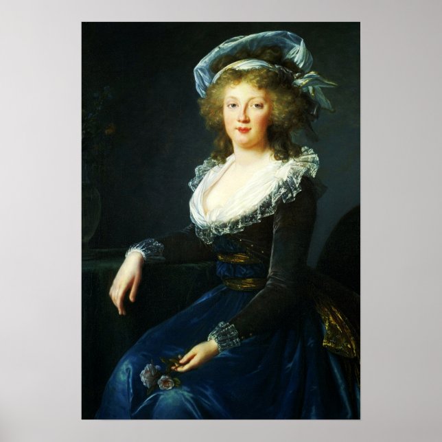 Vigée Le Brun - Maria Teresa di Borbone Neapel Poster (Vorne)