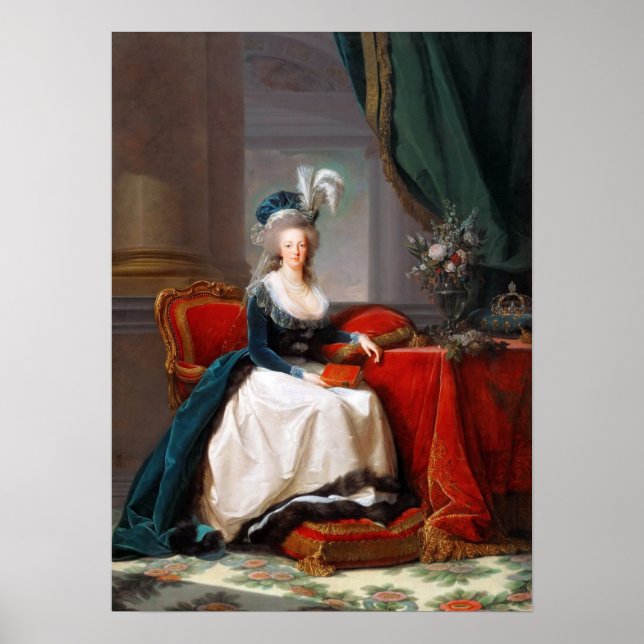 Vigée Le Brun - Marie Antoinette Poster (Vorne)