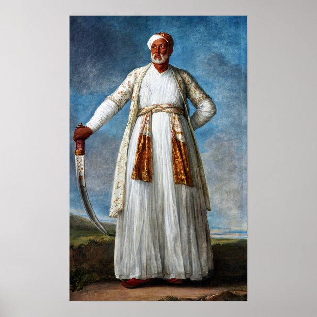 Vigée Le Brun - Portrait von Mohammed Dervish Khan Poster (Vorne)