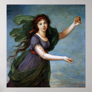 Vigée Le Brun - Porträt einer jungen Frau Poster