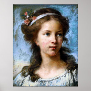 Vigée Le Brun - Porträt eines jungen Mädchens Poster