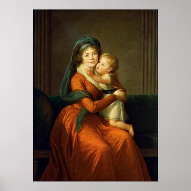 Vigée Le Brun - Prinzessin Alexandra Golitsyna Poster (Vorne)