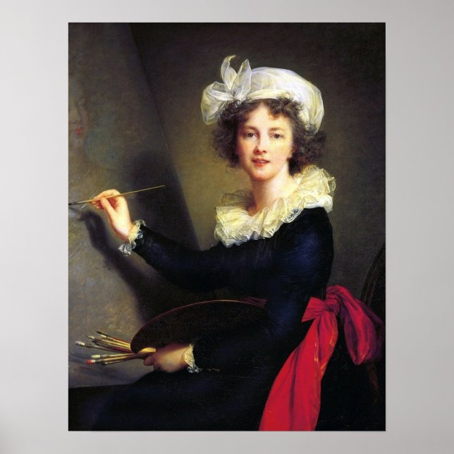 Vigée Le Brun - Selbstportrait Poster (Vorne)