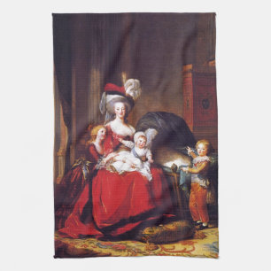Vigée-Lebrun - Marie Antoinette und ihre Kinder Geschirrtuch