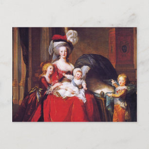 Vigée-Lebrun - Marie Antoinette und ihre Kinder Postkarte