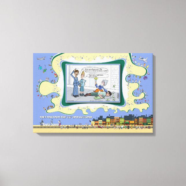 Vigil-Auntie | Absurd Wordplay Humor 24x16 Leinwanddruck (Vorderseite)