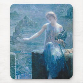 Vigil der Valkyrie (Elegante Dame in Burg) Mousepad