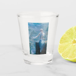 Vigil der Valkyrie (Elegante Dame in Burg) Schnapsglas