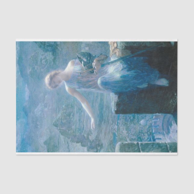 Vigil der Valkyrie (Elegante Dame in Burg) Seidenpapier (Vorderseite)