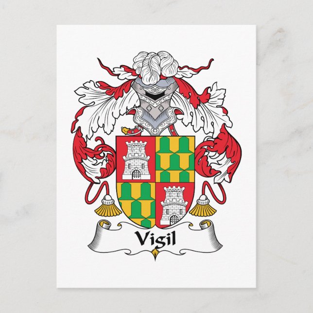 Vigil Familienwappen Postkarte (Vorderseite)