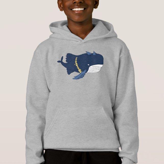 Vigilante-Wal Hoodie (Vorderseite)