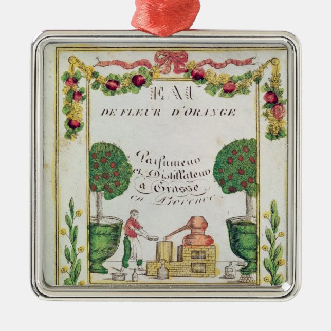 Vignette von 'Eau de Fleur d'Orange Ornament Aus Metall (Vorne)