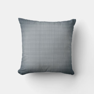 Vignetted Stormy Grau Karierte Weave Throw Kissen