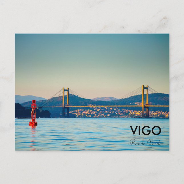 Vigo, Rande Bridge Postkarte (Vorderseite)