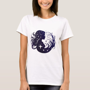 Vigro Zodiac mit kosmischen und sternigen Elemente T-Shirt
