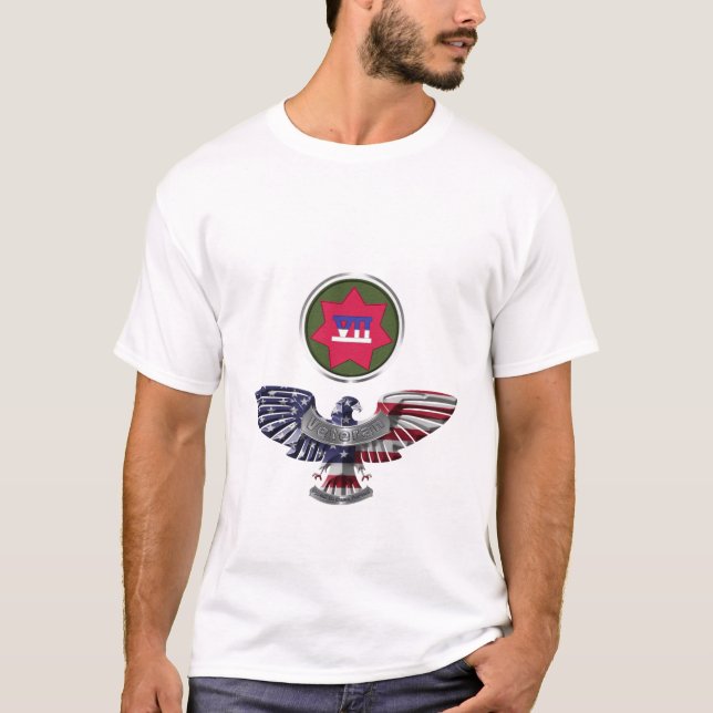 VII Armored Corps Eagle T-Shirt (Vorderseite)