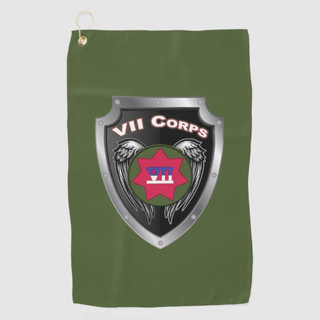 VII Armored Corps Veteran Golfhandtuch (Vorderseite)