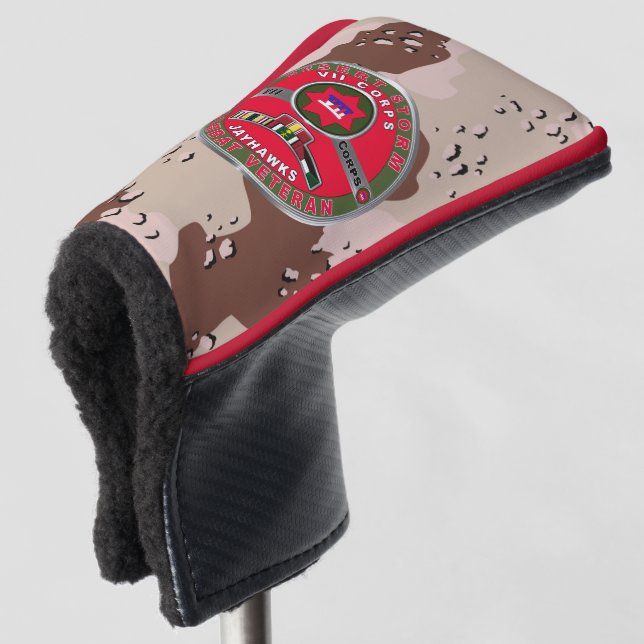 VII Corps Desert Storm Veteran Golf Headcover (3/4 Vorderseite)