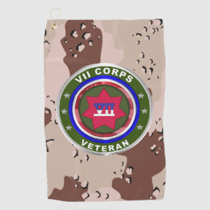 VII CORPS Desert Storm Veteran Golfhandtuch