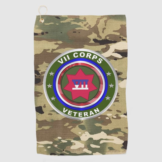 VII CORPS GOLFHANDTUCH (Vorderseite)
