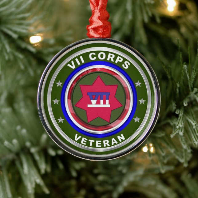 VII Panzerkorps Weihnachten halten Ornament Aus Metall (Baum)