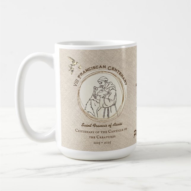 VIII. Franciskanischer Jahrhundertkaninchen Kreatu Kaffeetasse (Links)