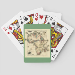 Viintage 1874 Karte von Afrika  Antiker afrikanisc Spielkarten