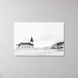Vík i Myrdal Church, Island Leinwanddruck